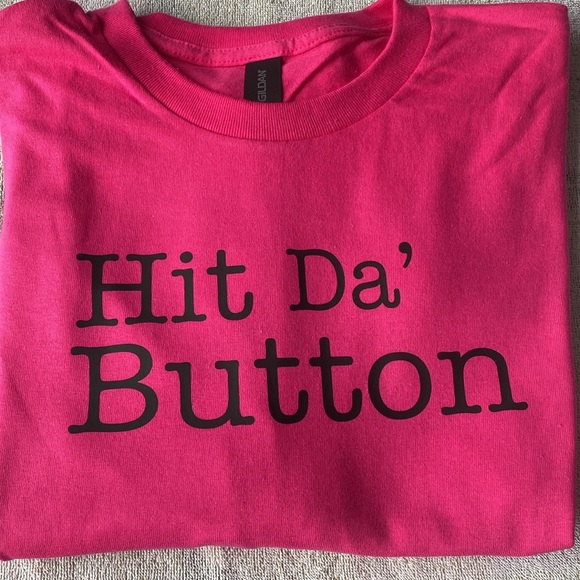 Hit Da’ Button t-shirt. Up-cycle! - Picture 2 of 4
